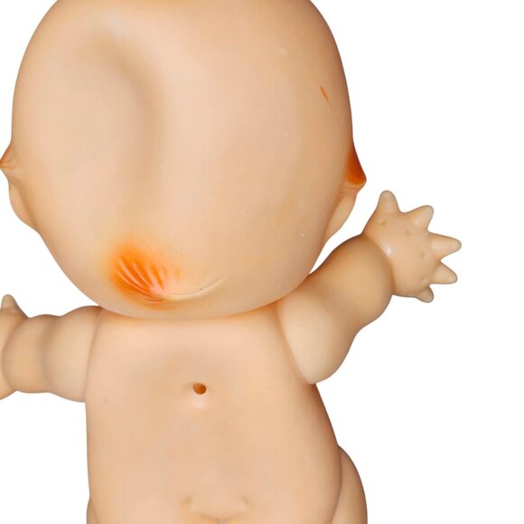VTG Kewpie Rubber Doll 9" Jointed Squeak Toy Kitschy Baby Doll Molded Hair - Picture 5 of 15